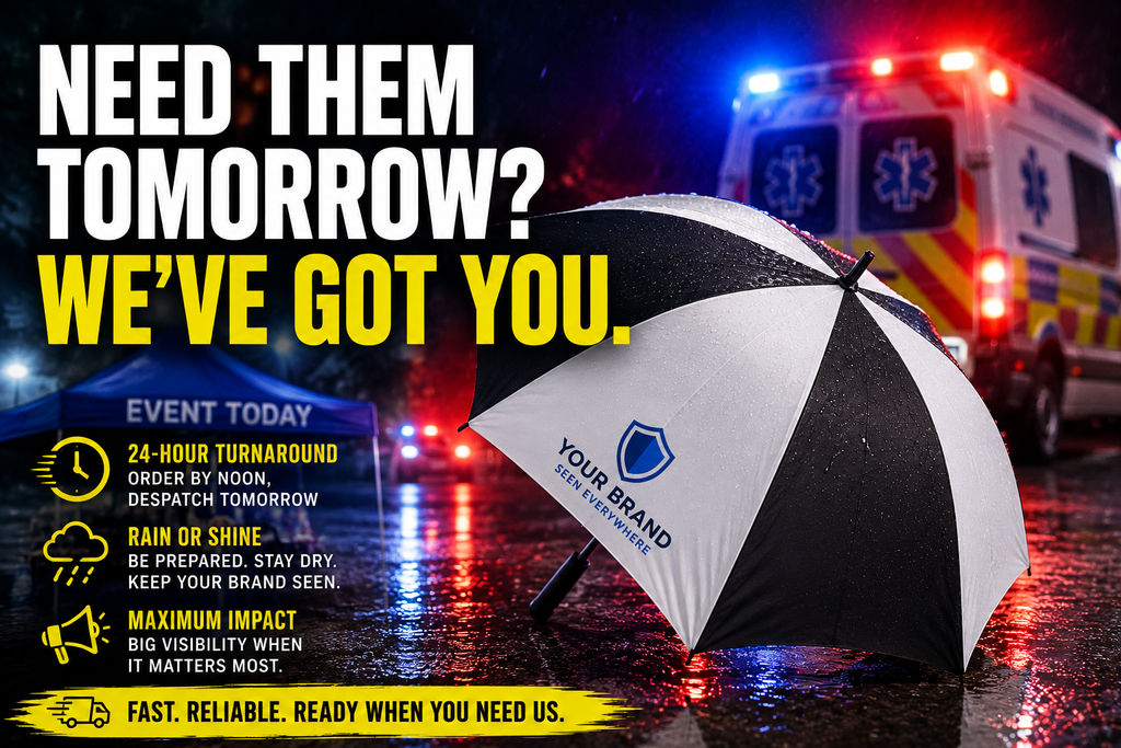 Last-Minute Event? Why 24-Hour Printed Umbrellas Could Save Your Marketing