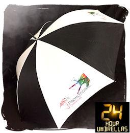 24 Hour Printed Promotional Umbrellas