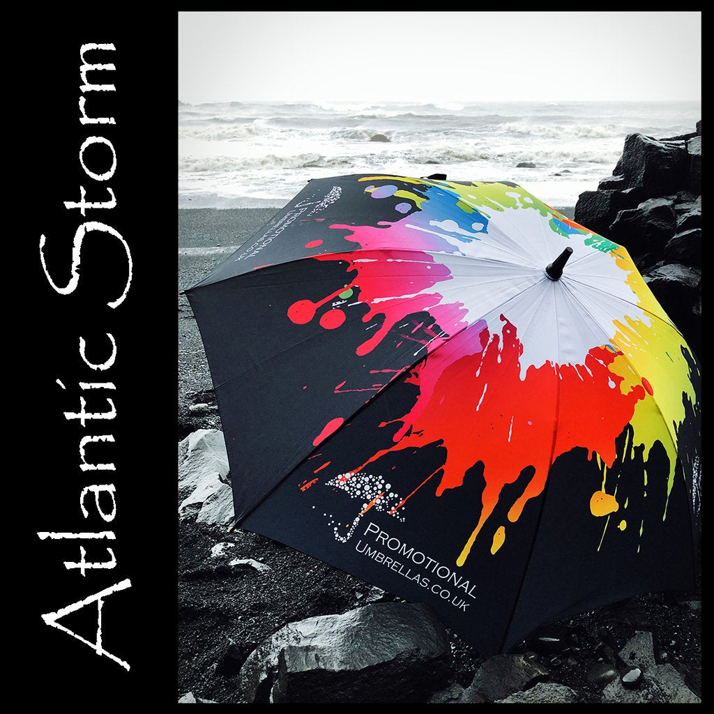 Atlantic Storm Golf Umbrella - no setup or print costs!