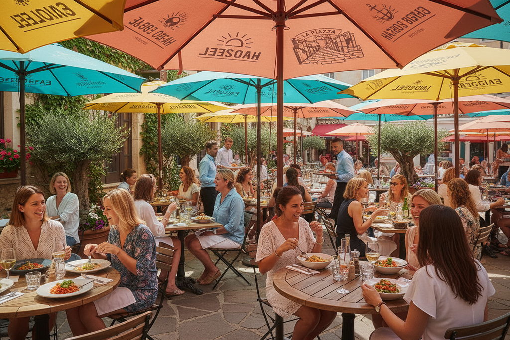 Restaurant Parasols UK: Create an Outdoor Dining Experience Customers Remember