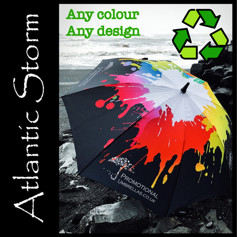 ECO Atlantic Storm Golf Umbrella - FULL CANOPY PRINT - THE ULTIMATE