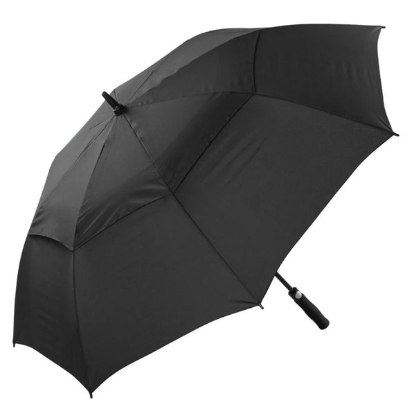 Cyclone Auto Vented Golf Umbrella - The black version of the popular promotional umbrella