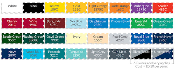 Sheffield Sports Mini Golf Umbrella Material Canopy Colours