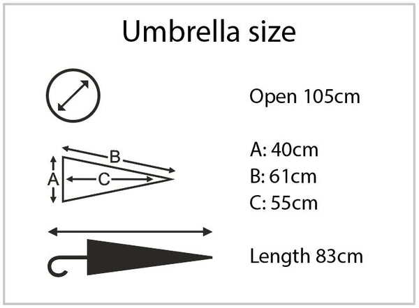 ProBrella Mini Golf Umbrella Dimensions
