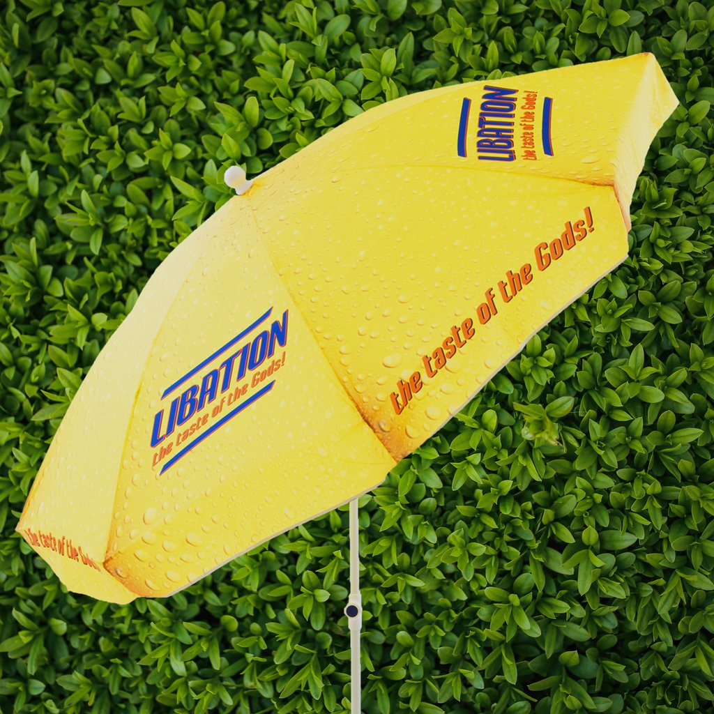 Branded Pub Parasols - Great for summer or exhibition stands.