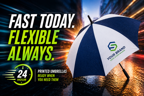 Why Fast Turnaround Printed Umbrellas Give Businesses the Flexibility to React Fast