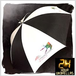 Get Noticed Quickly with 24-Hour Branded Umbrellas