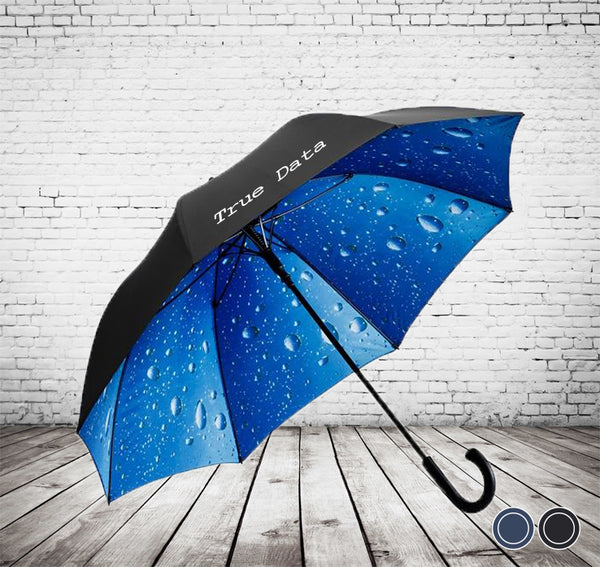 Deluxe Inner Rain Umbrella - STORM PROOF, STUNNING DESIGN - As low as £15.50 each Printed & Delivered