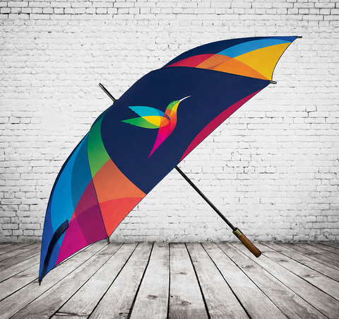 Henley Automatic Golf Umbrella - FULL CANOPY PRINT