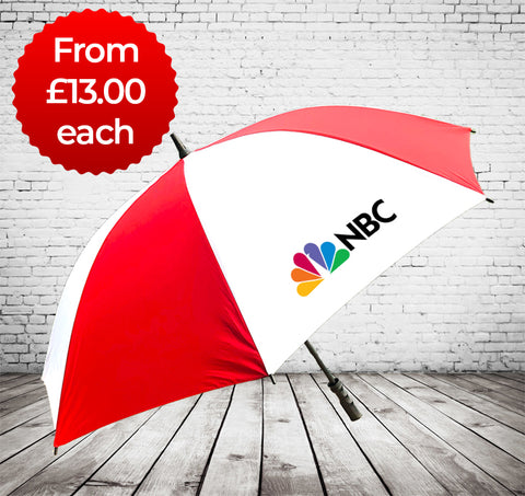 Atlantic Storm Golf Umbrella - 30 Stock Panel Colour Choice  - From £13 each Printed & Delivered