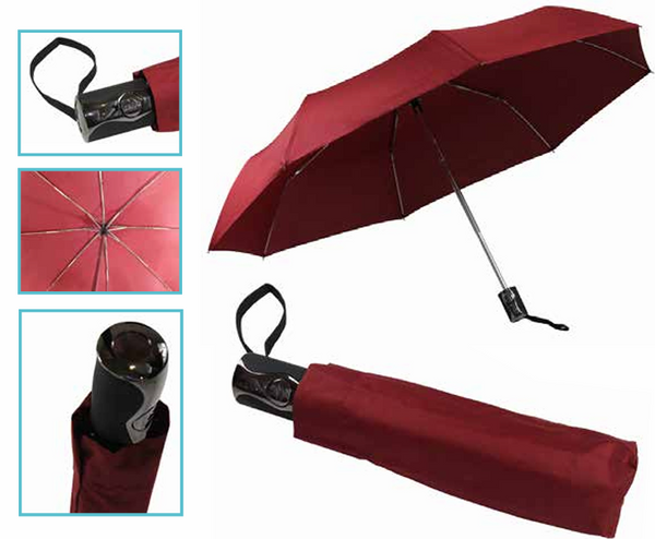 Telematic Automatic Folding Umbrella - - As low as £7.66 each Printed & Delivered