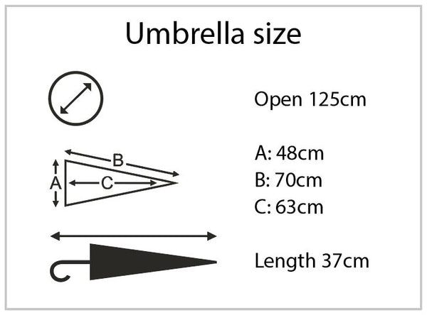 Maxi Sports Folding Golf Umbrella Dimensions