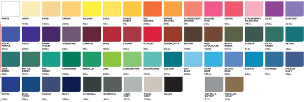 Spectrum Sport Golf Umbrella - The stock colour canopy options